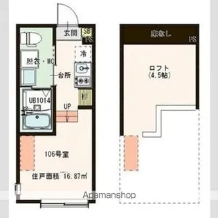 ハルティーニ【1階】の間取り