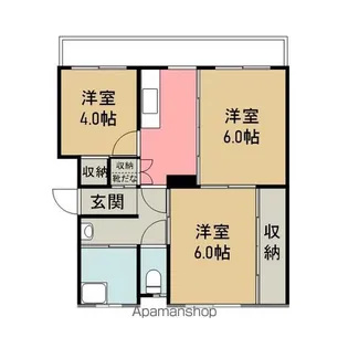 キサカタハイツ【202号室】の間取り