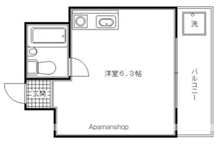 サナップ御所東【4C号室】の間取り