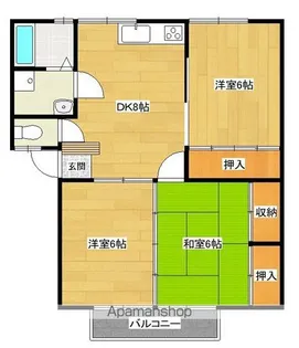 パナマンションⅡ【1階】の間取り