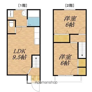アルコイーリス【108号室】の間取り