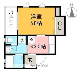 ネオクレメント【4階】の間取り