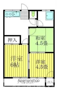 メゾンハイツ【2階】の間取り