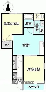 メゾン・カトレヤ【102号室】の間取り