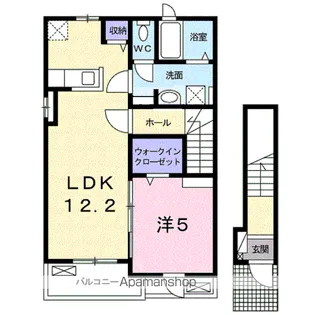 カーサ アリエッタ C【2階】の間取り