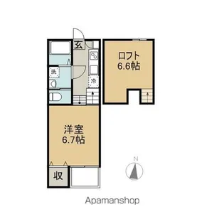 ステラ玉名【102号室】の間取り