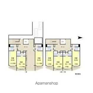 シャトレーヌ北島【405号室】の間取り