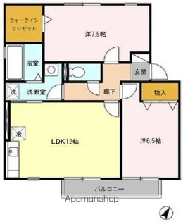 グランドゥール【1階】の間取り