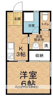 小原アパート【202号室】の間取り