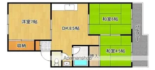 FKマンションⅡ【3階】の間取り