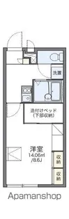 レオパレスことぶき【205号室】の間取り