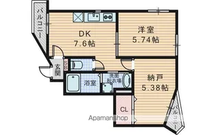 KTIレジデンス淡路【2階】の間取り