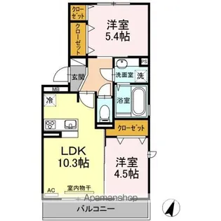 セキュレア須屋 J棟【2階】の間取り