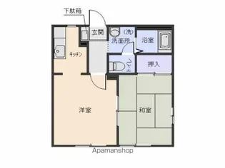 レジェンドふなき【1階】の間取り