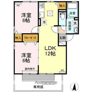 マイルストンFUSO【1階】の間取り