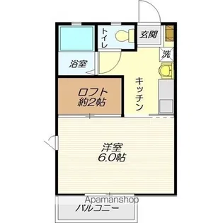 パレス東青田【203号室】の間取り