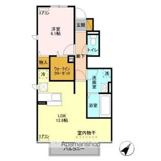LA・TOUR【1階】の間取り