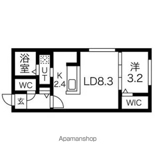 グランドバリオーニ手稲本町【3階】の間取り