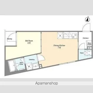 フラッフィー西早稲田【7階】の間取り