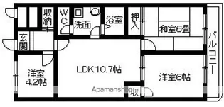 アレーゼF【2階】の間取り