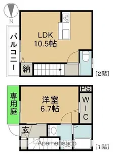 MAISONNETTE PARK 稲沢駅【103号室】の間取り