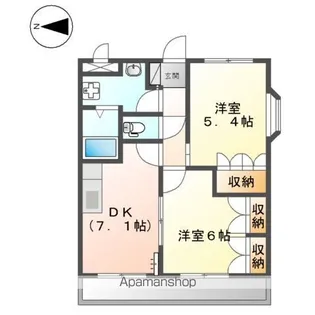 スマイルA【2階】の間取り