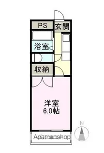 リバーサイド弐番館【3E号室】の間取り