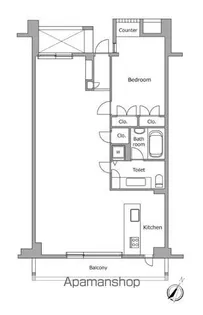 レジディア北新宿【3階】の間取り
