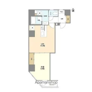 シェフルール新御徒町Ⅰ【9階】の間取り