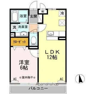 MDPマンション矢巾 B【1階】の間取り
