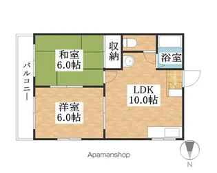 川口マンション【203号室】の間取り