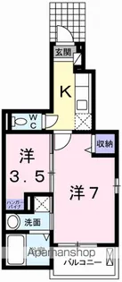 アーバン・ヒルズ【101号室】の間取り