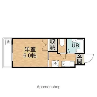 タカミハイツ【3階】の間取り