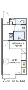 レオパレス辻九第三【2階】の間取り