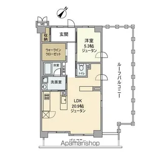 ヴェルアージュ春日部中央【5階】の間取り