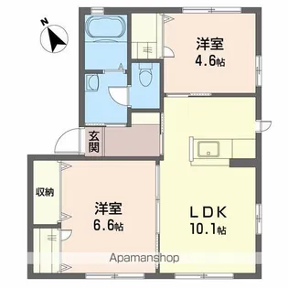 シャーメゾンソレイユ D棟【1階】の間取り