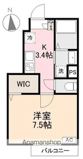HAIMISHⅣ【105号室】の間取り