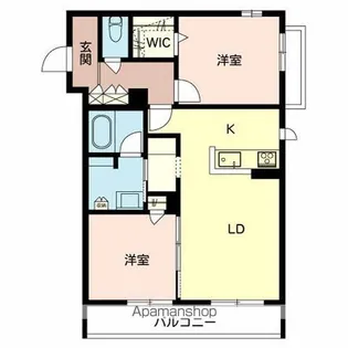ECRAGE西宮【303号室】の間取り
