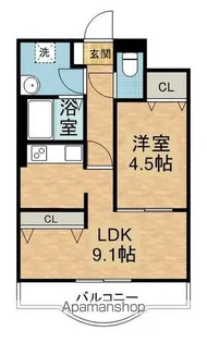 レジュイール東中通【603号室】の間取り
