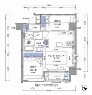 ラティエラ横濱大通り公園【5階】の間取り