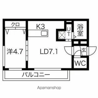 ファクター麻生【3階】の間取り