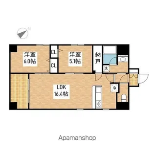 ポルタニグラ千代田【10階】の間取り