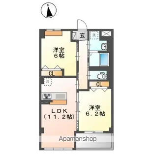 SHANGRIーLA ーシャングリラー【2階】の間取り