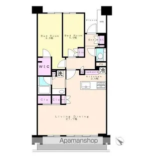 HARUMI FLAG PARK VILLAGE A棟【12階】の間取り