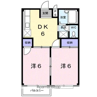 サンライズ【2階】の間取り