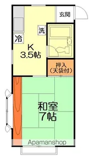 リヴ・ロングパレス【2階】の間取り