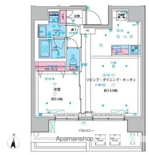GENOVIA本所吾妻橋Ⅲ【11階】の間取り