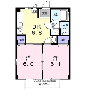 アドミラブール【2階】の間取り