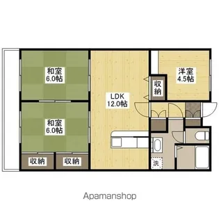 リベラル本町【1階】の間取り