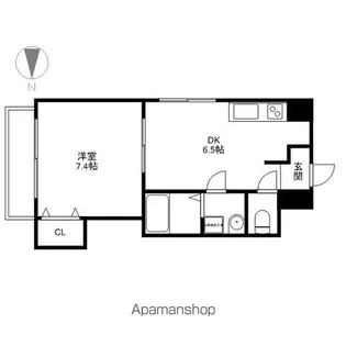 CLAIR HEIWA【705号室号室】の間取り